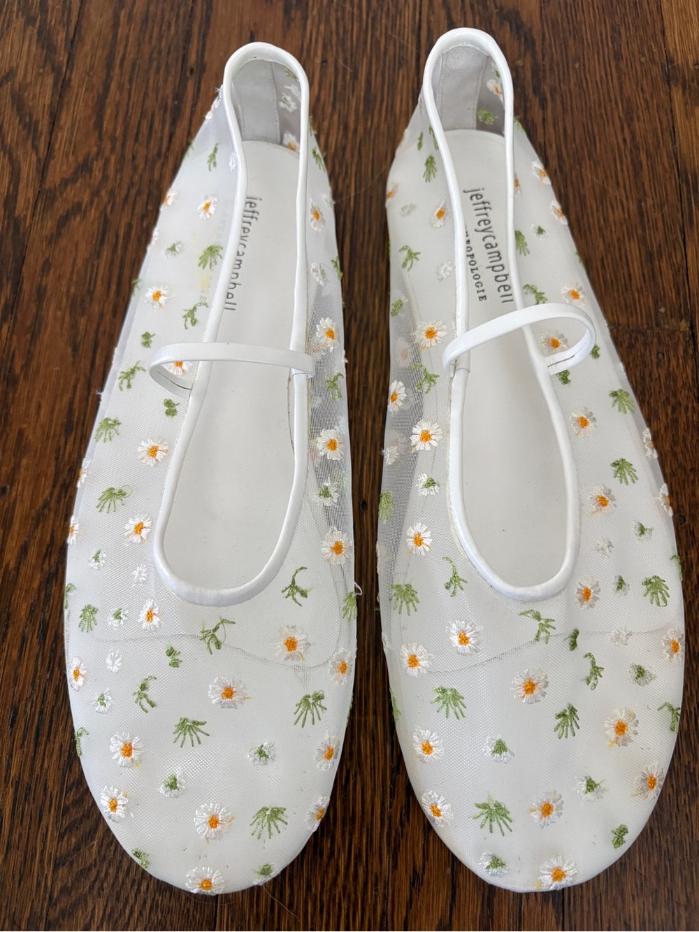 Jeffrey Campbell Floral Mesh flats